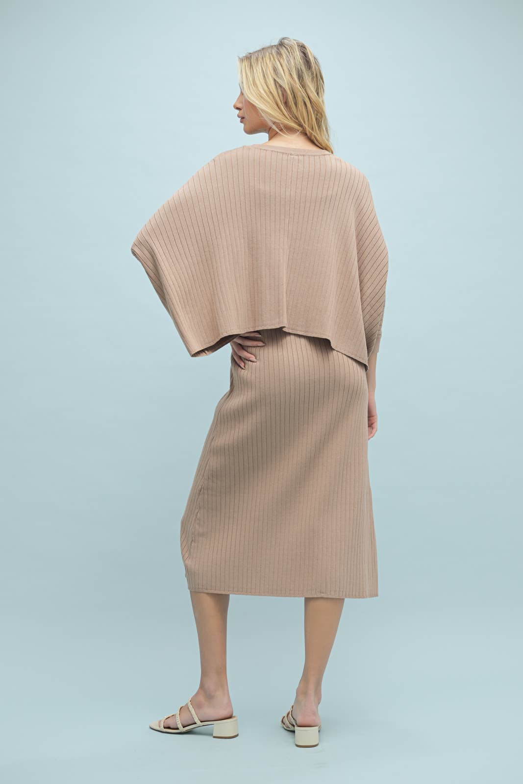 Wishlist Apparel - Wholesale Top & Skirt Set - Women's - RIBBED KNIT TOP AND DRESS SET / WL24-95507