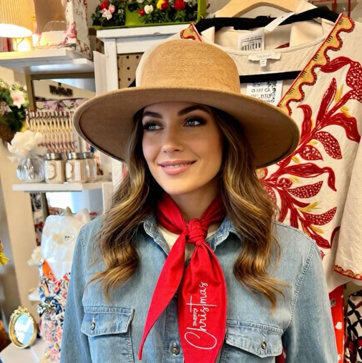 The Funky Soul - Wholesale Scarf - Women's - Merry CHRISTmas Ascot Scarf, Gifts0