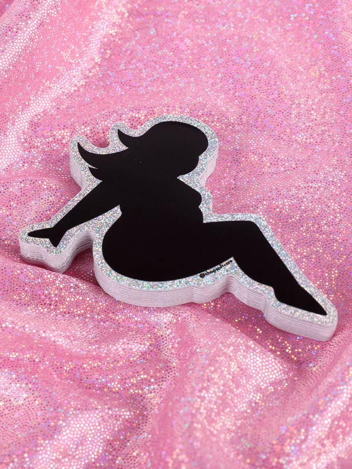 Plus Size Mudflap Babe klistermärke för wholesale av Softcore