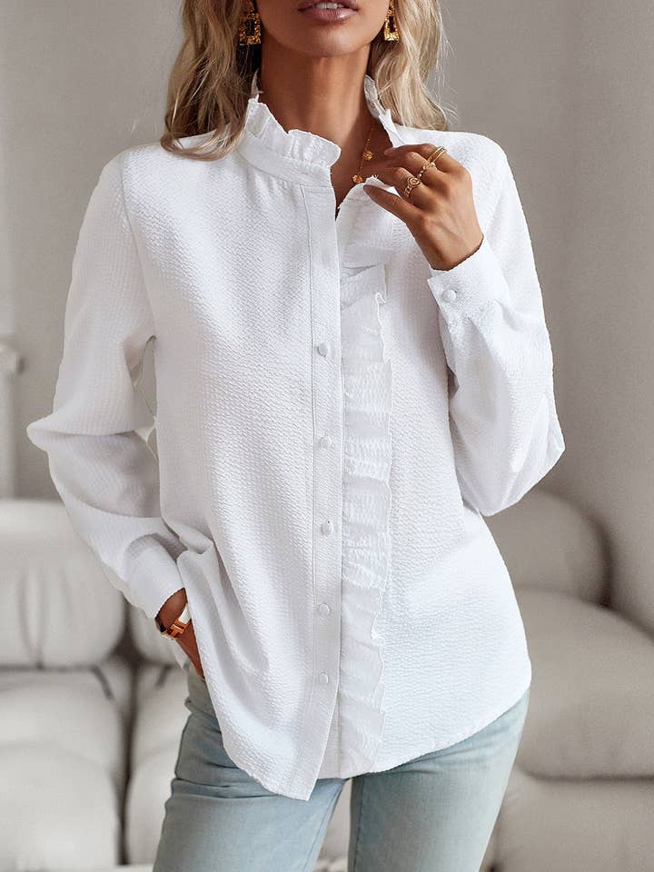 Lace Pleated Shirt Long Ultra Light Options N5Z737 and other Purchase Wholesale white button down. Free Returns & Net 60 Terms on Faire trending on Faire.