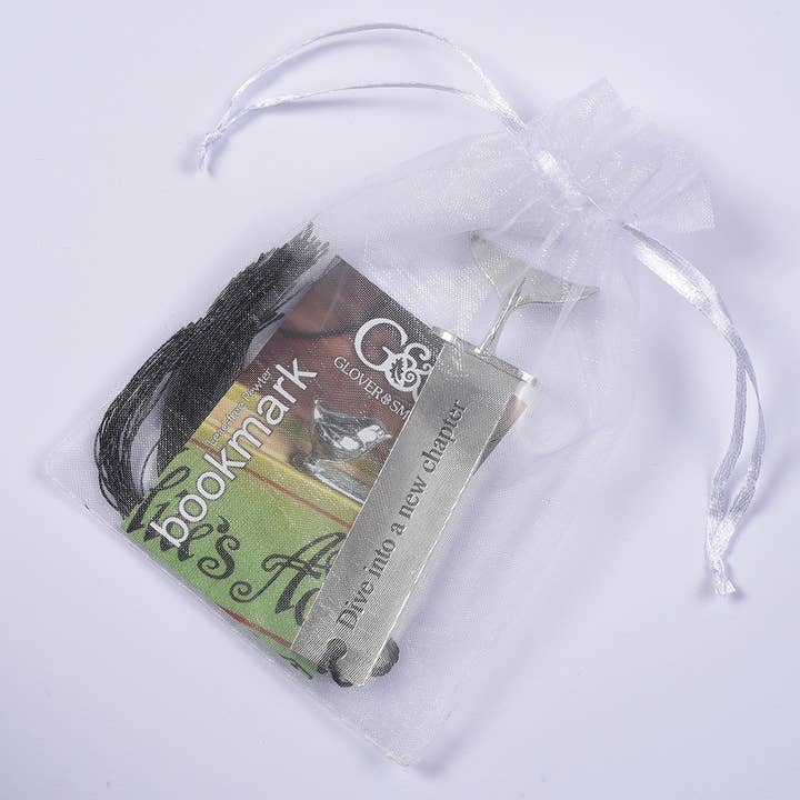 Glover & Smith - Wholesale Bookmark - Dolphin Pewter Bookmark -Can Be Engraved By The Retailer