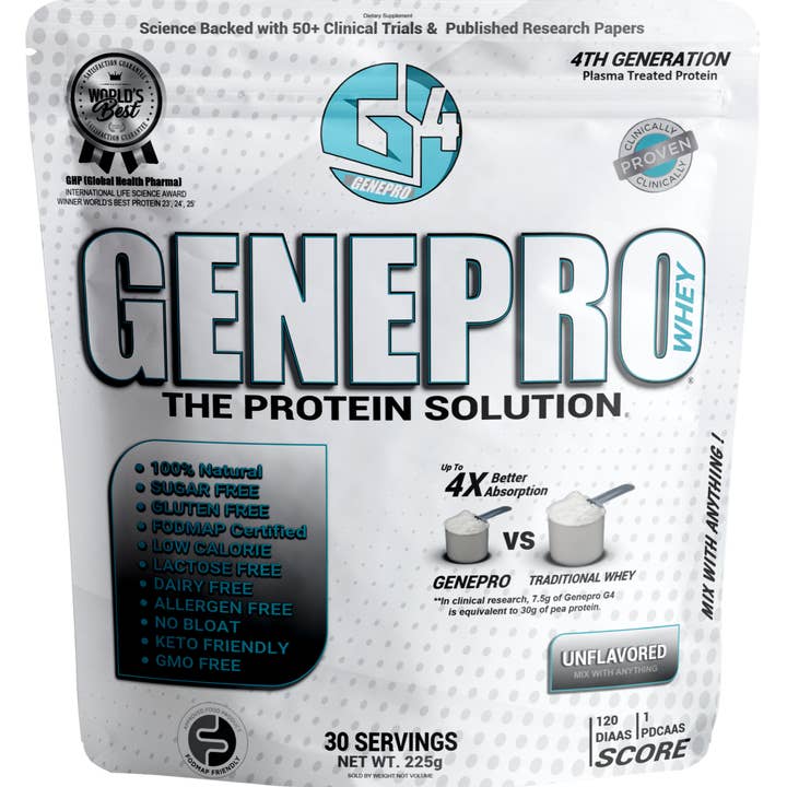 GENEPRO GENERATION 4 WHEY PROTEIN - 30 serving Unflavored and other Purchase wholesale powders diet whey. Free returns & net 60 terms on Faire trending on Faire.
