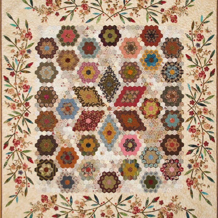 Flower Garden Quilt Pattern for wholesale by Laundry Basket Quilts