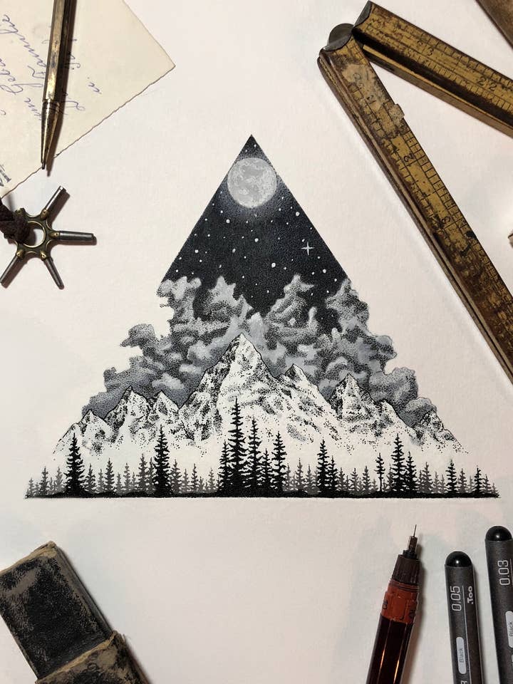 Triangle Mountain for wholesale by InkWell Spectrum