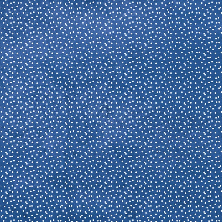 Paper House Productions - Wholesale Scrapbook - Blue Watercolor Polka Dots 12 x 12 Scrapbook Paper