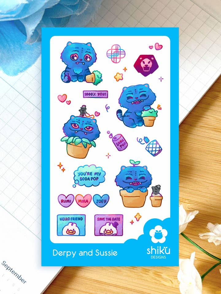 Derpy and Sussie Sticker Sheet for wholesale by Shiku Designs