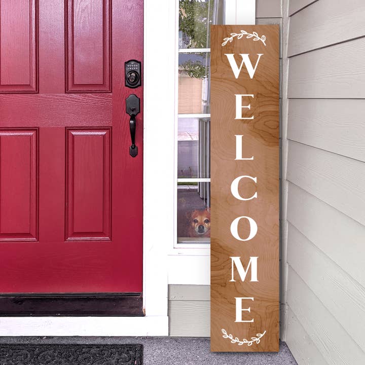 Personalized By Kate - Wholesale Sign - Welcome Signs, Porch Signs, Wooden Welcome Sign 48" x 6"
