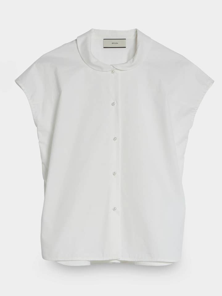 Blusa T con Colletto Arrotondato per la vendita all'ingrosso da parte di Spoon