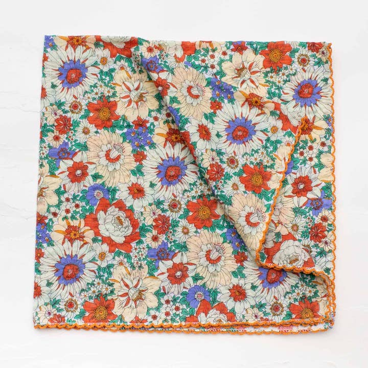 Lenço de algodão floral Bridget por atacado de Tiepology