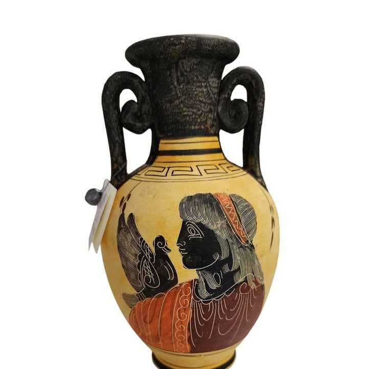 Handmade/Hand Painted Imported Museum Replica Greek Vase for wholesale by 2 Greeks Inc