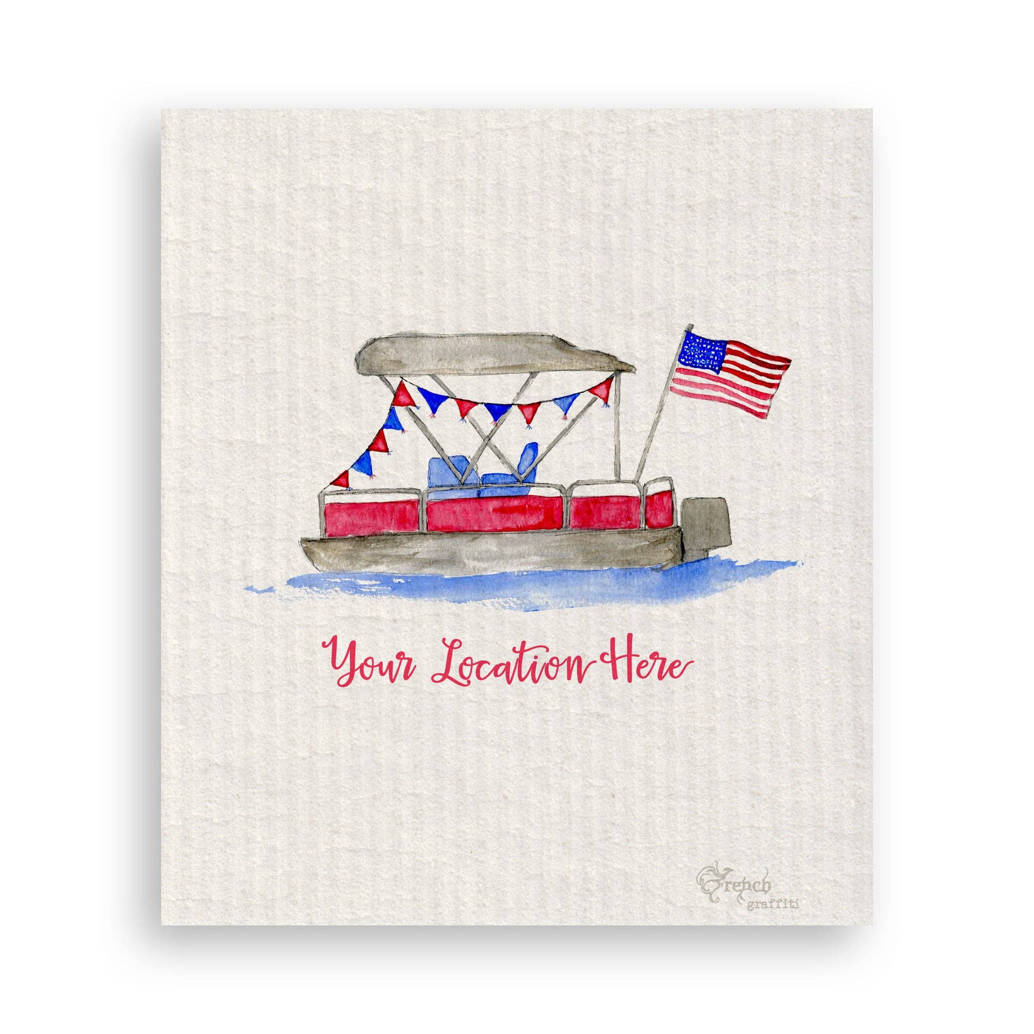 French Graffiti - Vendita all'ingrosso Strofinacci - Pontone con posizione16