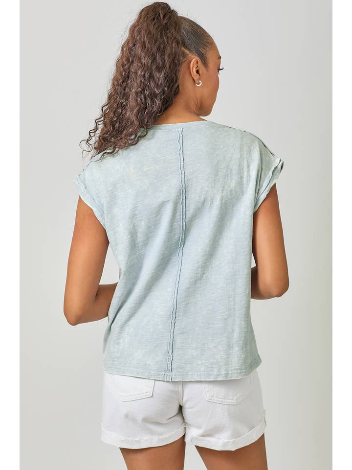 Mystree - Wholesale T-Shirt - Women's - 61119 Washed Slouchy Essential Tee18