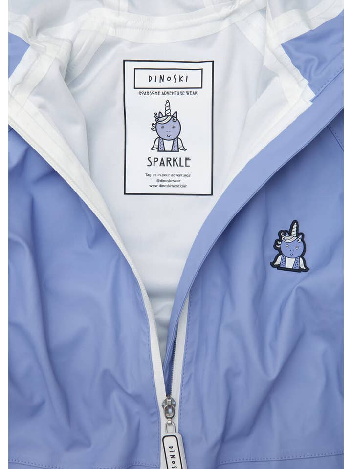 Dinoski (Roarsome Ltd) – wholesale Rain suit – Kids – Sparkle the Unicorn Puddle Suit4
