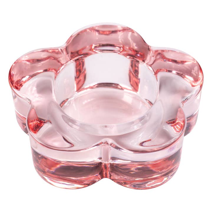 Karma - Wholesale Candle holder - Glass Flower Tealight Holder2