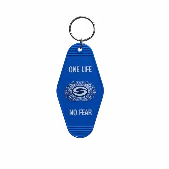 Blauwe Juice Motel Sleutelhanger - Blauw voor wholesale door Hoy surf Ltd