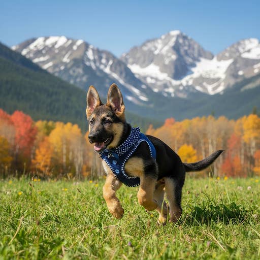 Doggie Design - Wholesale Pet harness – Dog - American River Polka Dot Dog Harness - Navy Polka Dot5