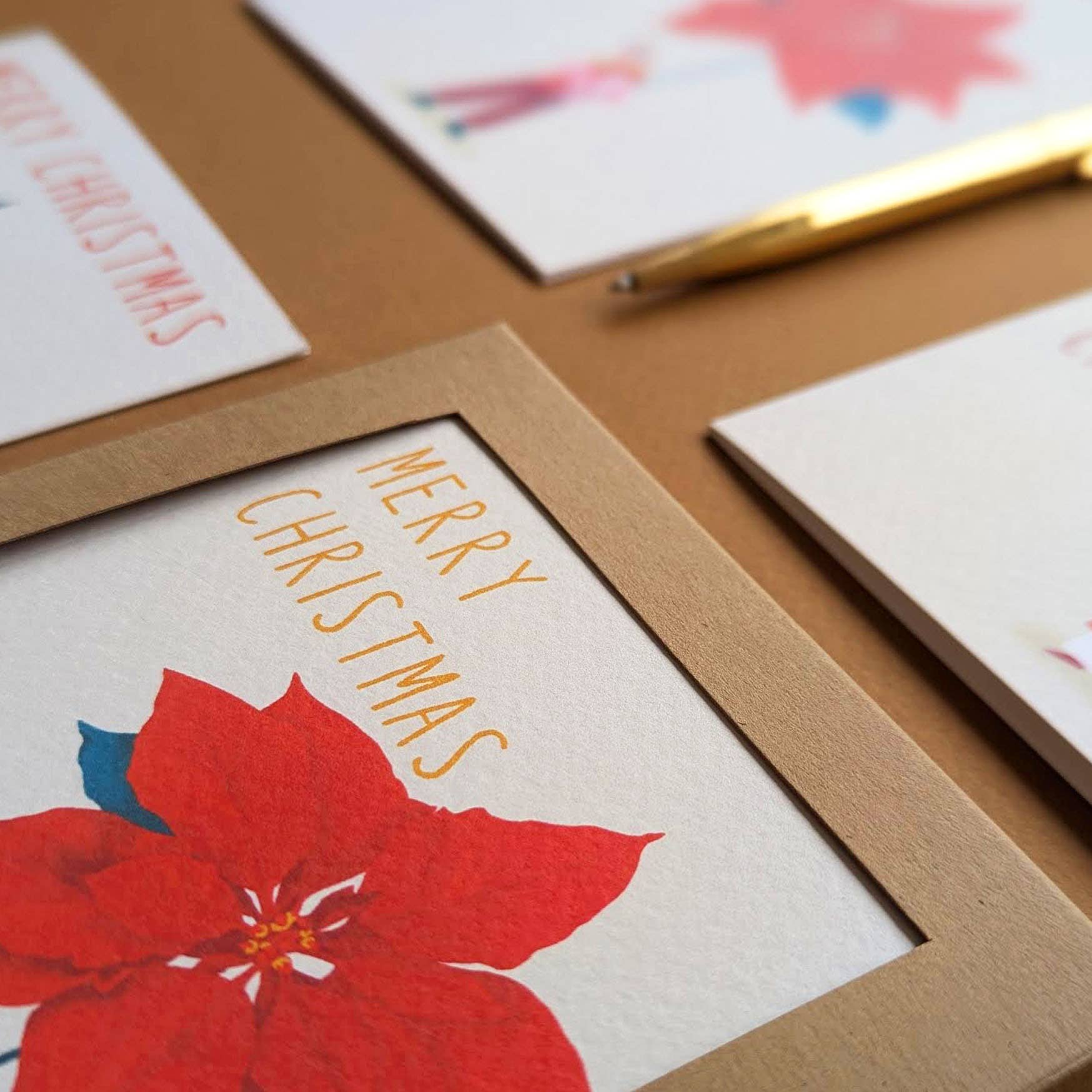 Elsa Rose Frere - Wholesale Christmas Card - Floral Christmas Card Pack4