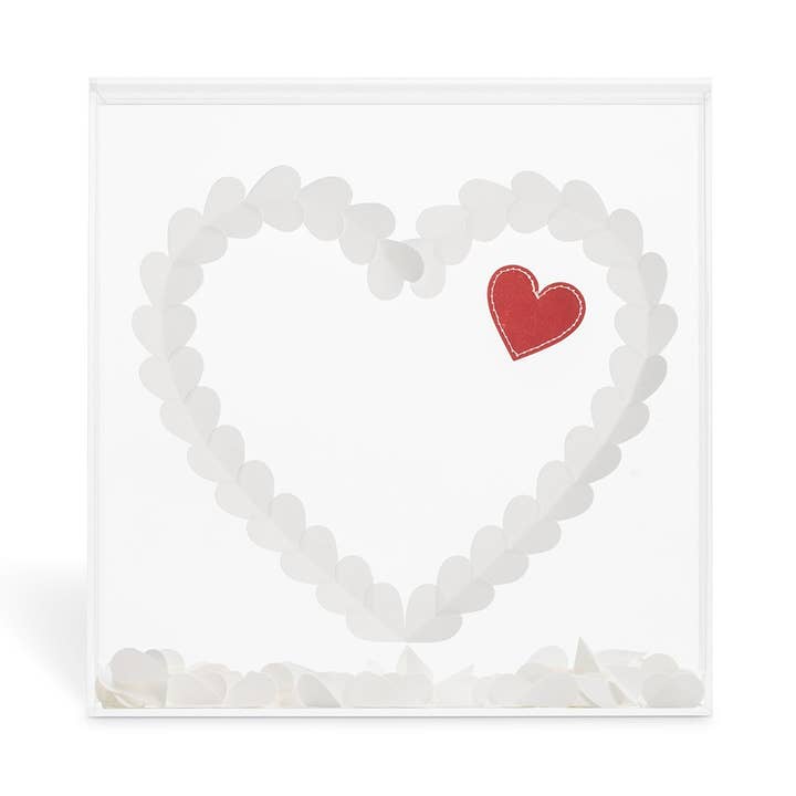Weddingstar Inc. - Wholesale Guest Book - "From The Heart" Transparent Acrylic Shadow Box