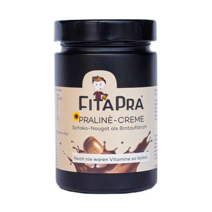 Chocolate nougat praliné cream with 10 vitamins spread for wholesale by Fitapra®