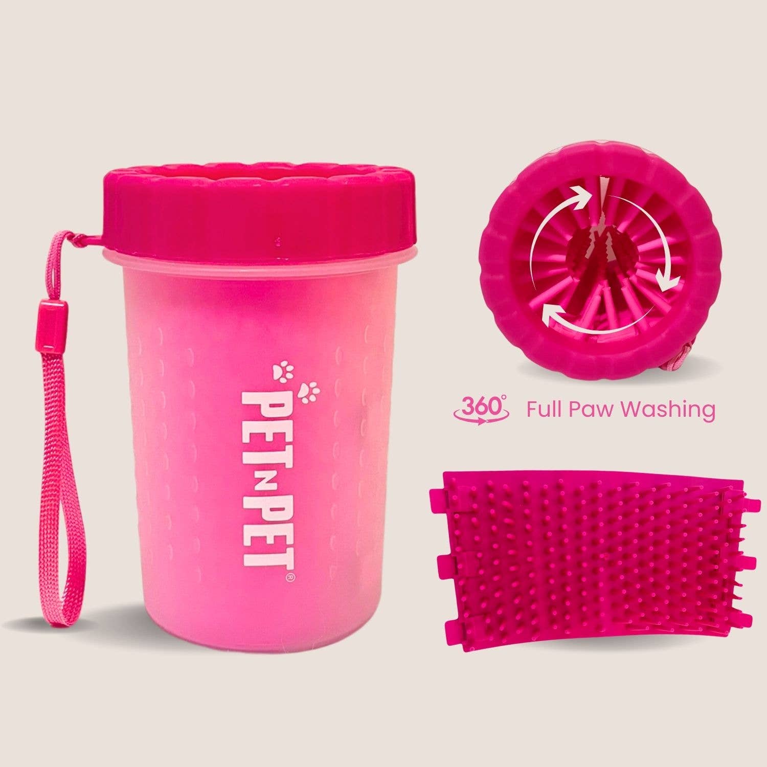 Pet N Pet - Vendita all'ingrosso Strumento per la toelettatura del pelo - Cani - Pulitore per Zampe Cane con Setole in Silicone1