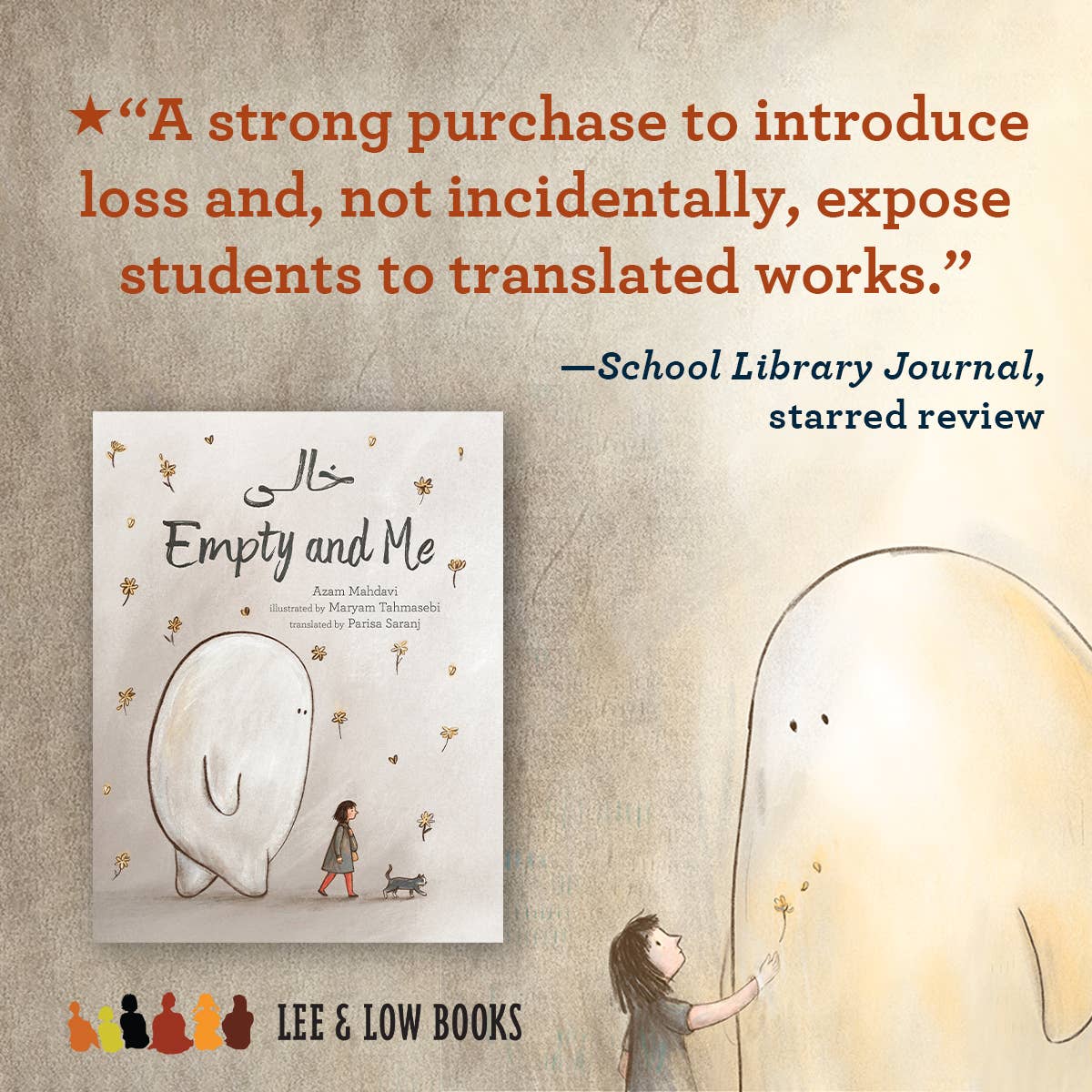 Lee & Low Books Inc - Wholesale Preschool Book (3-5) - Empty and Me: A Tale of Friendship and Loss1