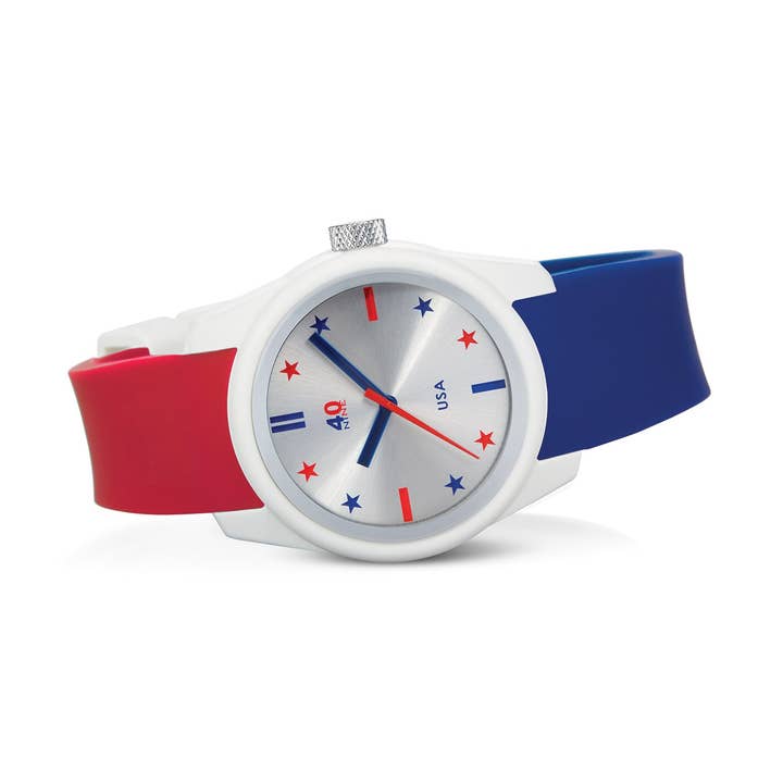 Orologio da donna 4Freedoms 35mm - blu e rosso per la vendita all'ingrosso da parte di 40Nine