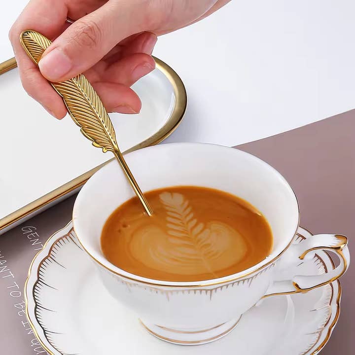 Sostraw & SmartThings – Großhandel Esslöffel (Besteck) – Federlöffel - 4 Farben - Für Tee, Kaffee, Nachtisch