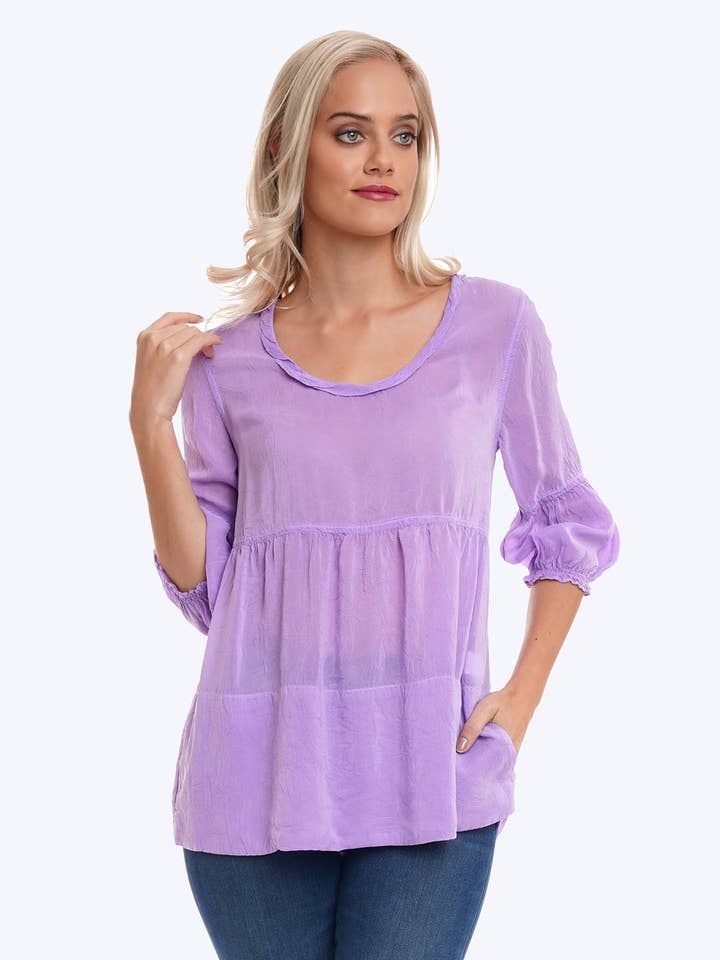 Tia Georgette Shelby Bluse für den Großhandel von Tianello