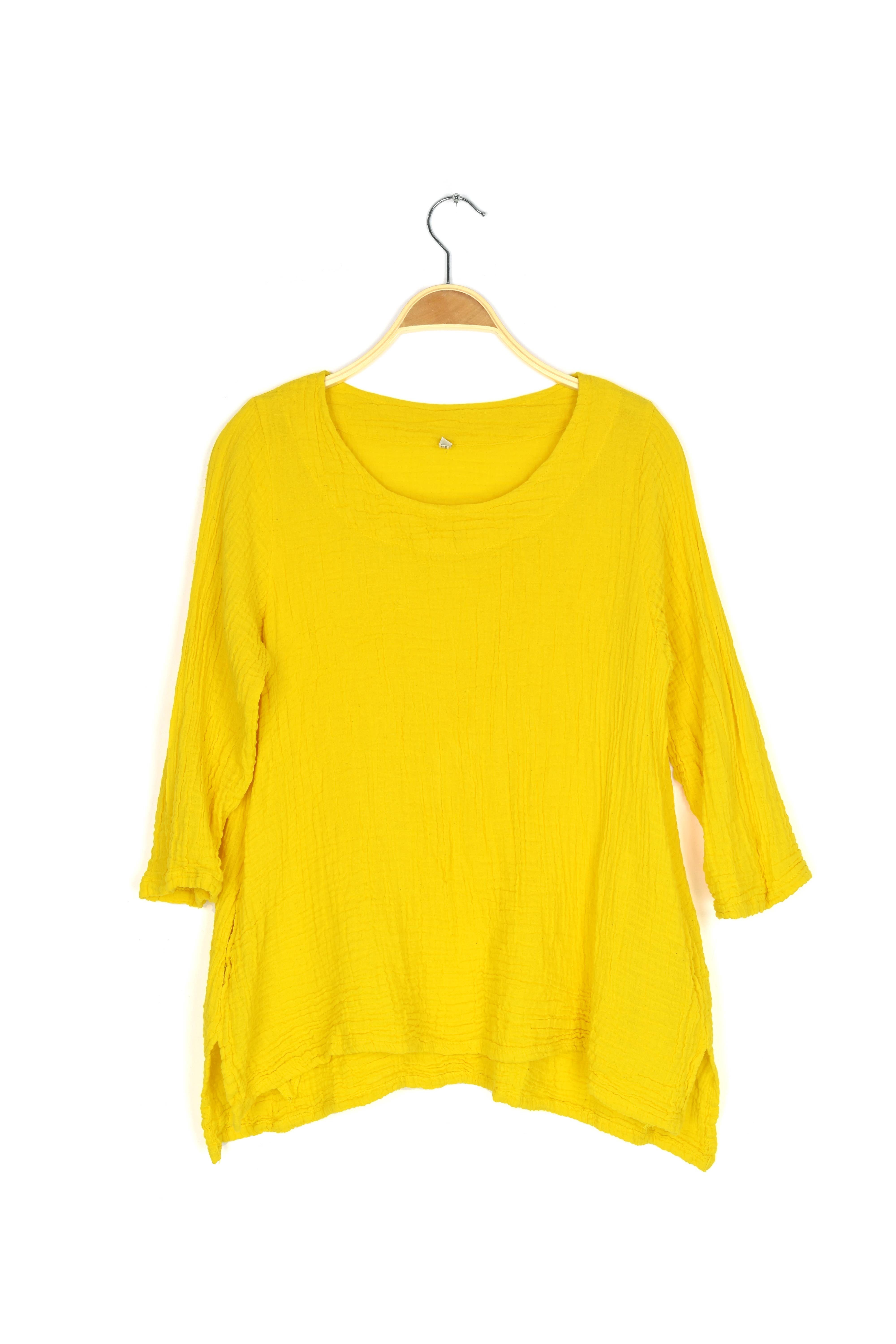 Nusantara Inc. - Wholesale Blouse - Women's - Thai Cotton Long Sleeve Tunic-03477 (S/M, L/X, XXL)25