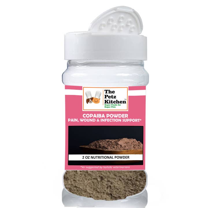 Natura Petz Organics - Vendita all'ingrosso Integratori - Cani e gatti - Copaiba Powder - Supporto per il dolore, le ferite e le infezioni* The Petz Kitchen™ per cani e gatti