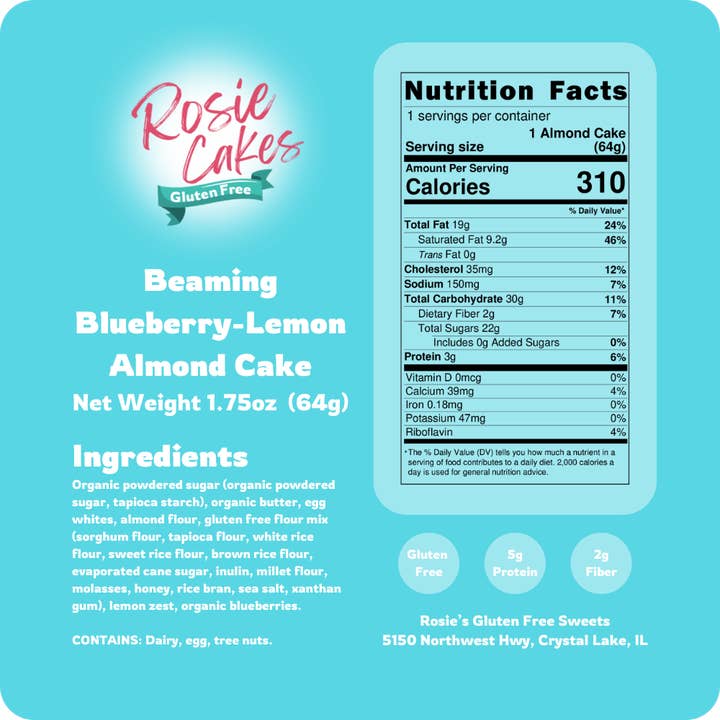 Rosie Cakes – Engroshandel Kage – Glutenfri mandelkage udvalgspakke
