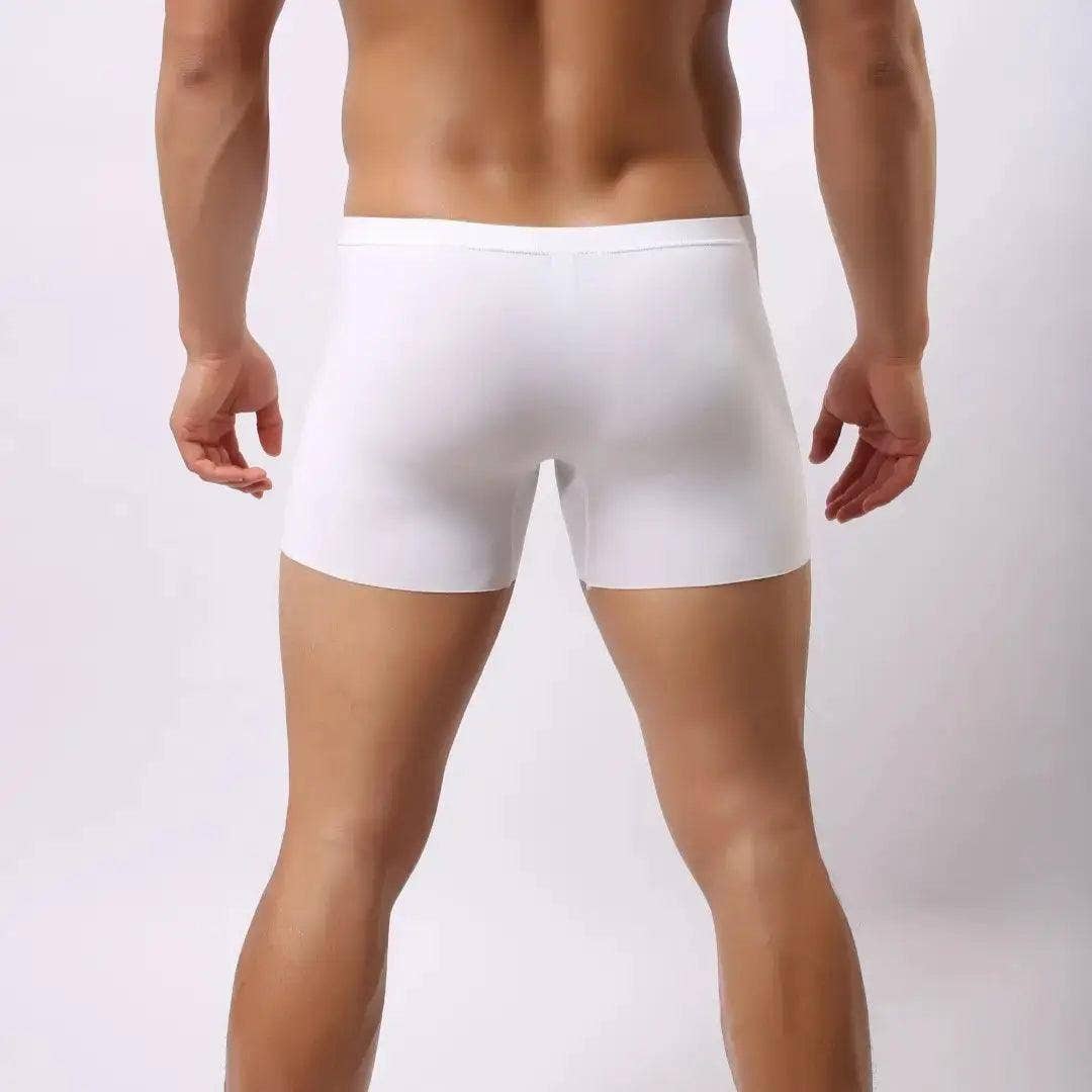 DomiGe – wholesale Underwear – Men's – Men's Mid-Waist Boxer Briefs with Laser-Cut Leg Openings and Full Coverage Back Male Underwear7