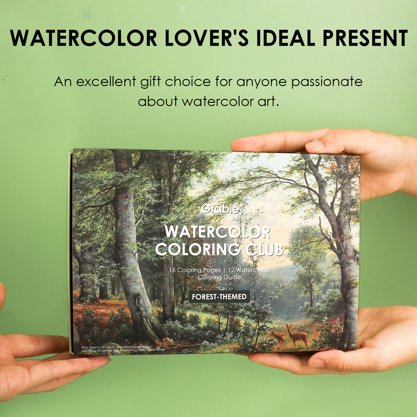 Grabie - Wholesale Crafts, Hobbies & DIY - Forest-Themed Watercolor Coloring Club Box9