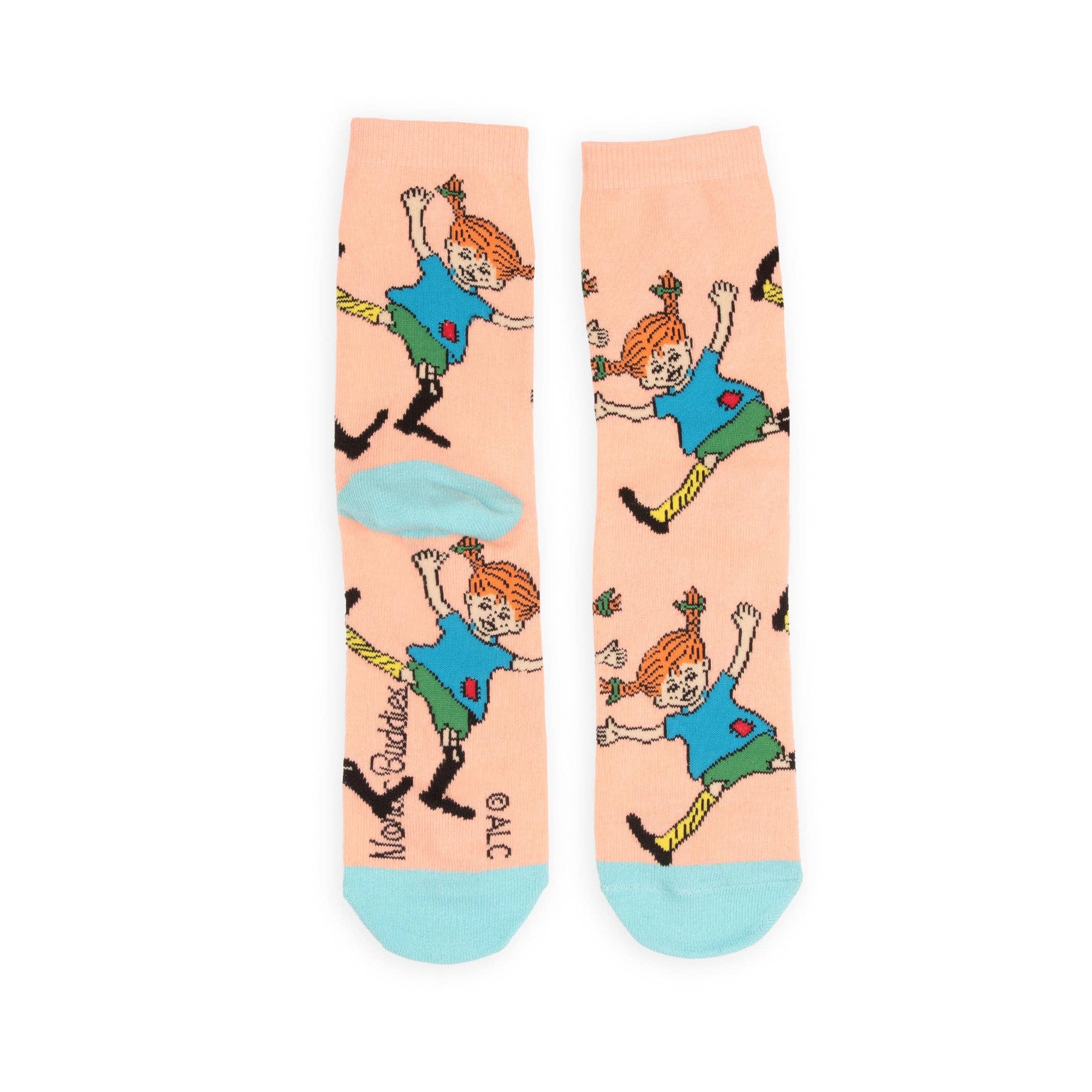 Nordicbuddies - Wholesale Socks - Women's - Pippi and the Cartwheel Women's Socks0
