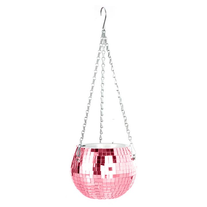 Filtrum Home - Wholesale Hanging Planter - Disco Ball Planter - Pink
