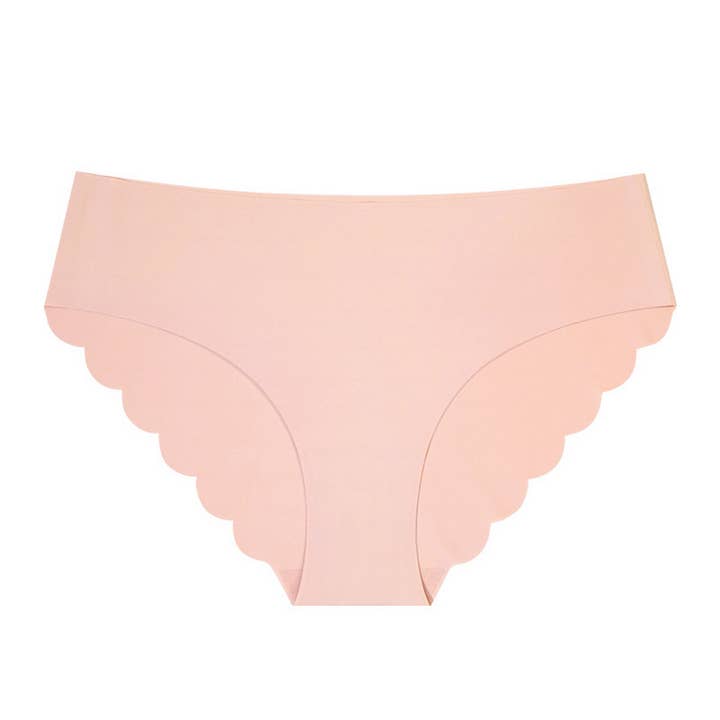 ACCITY - Wholesale Underwear - Women's - SEAMLESS ICE SILK WAVY LACE UNDERWEAR_CWMU0273