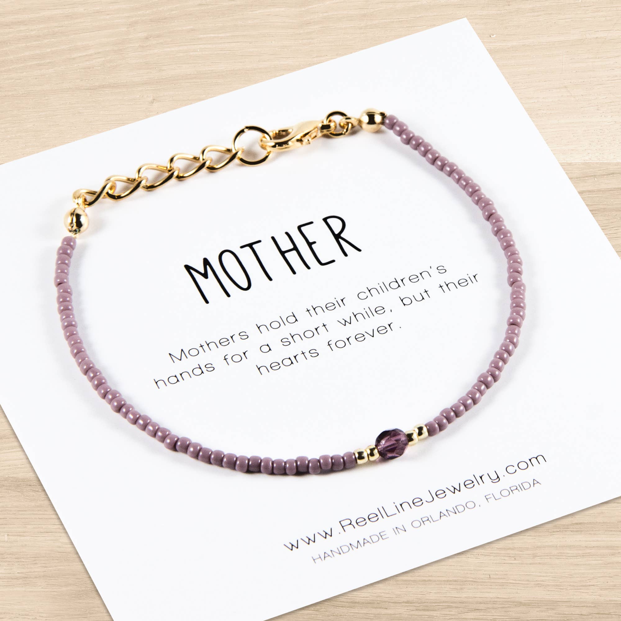 Reel Line Jewelry - Vente Bracelet de perles - Bracelet Bijou - Maman - Bijoux Inspirants