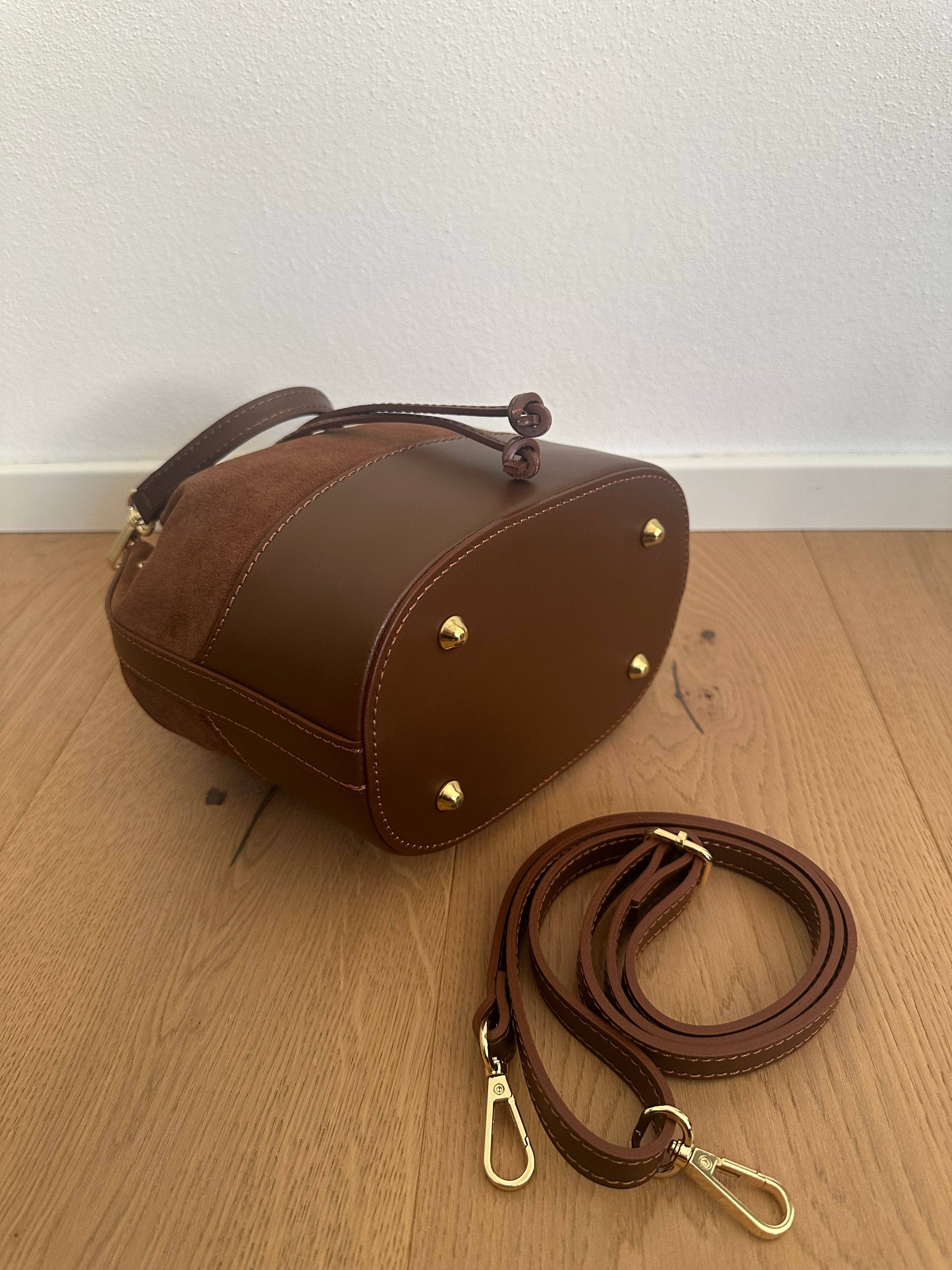 Zhade – Bolsa de ombro – Mulher por atacado – BALDE CLÁSSICO - CAMURÇA14