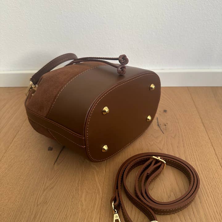 Zhade – Bolsa de ombro – Mulher por atacado – BALDE CLÁSSICO - CAMURÇA14