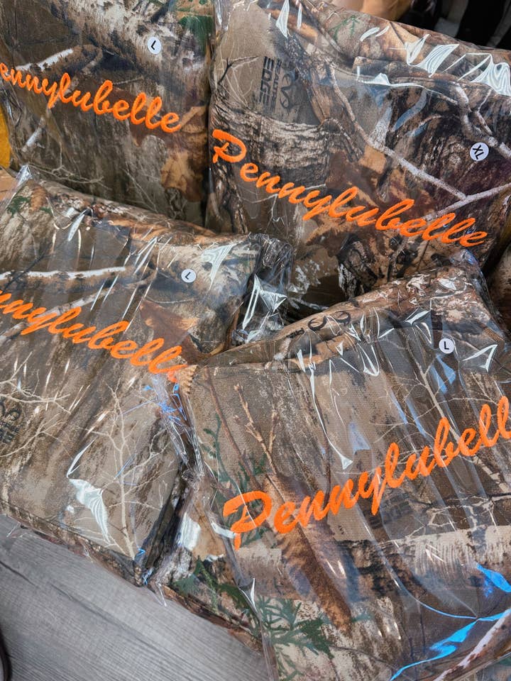 Custom embroidery Camo HOODIE for wholesale by Happy Hour