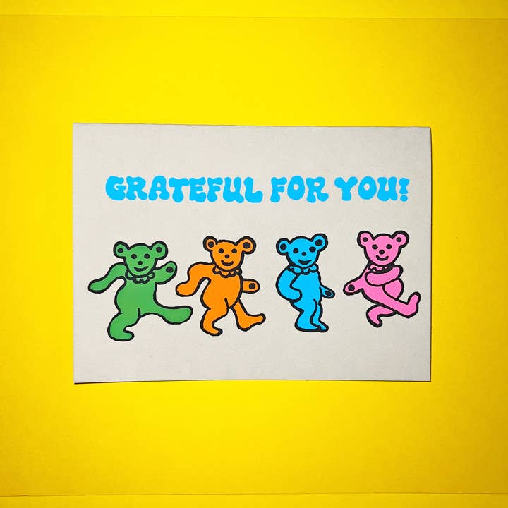 Alphabet Studios - Wholesale Thank You Card - GRATEFUL FOR YOU GREETING CARD1