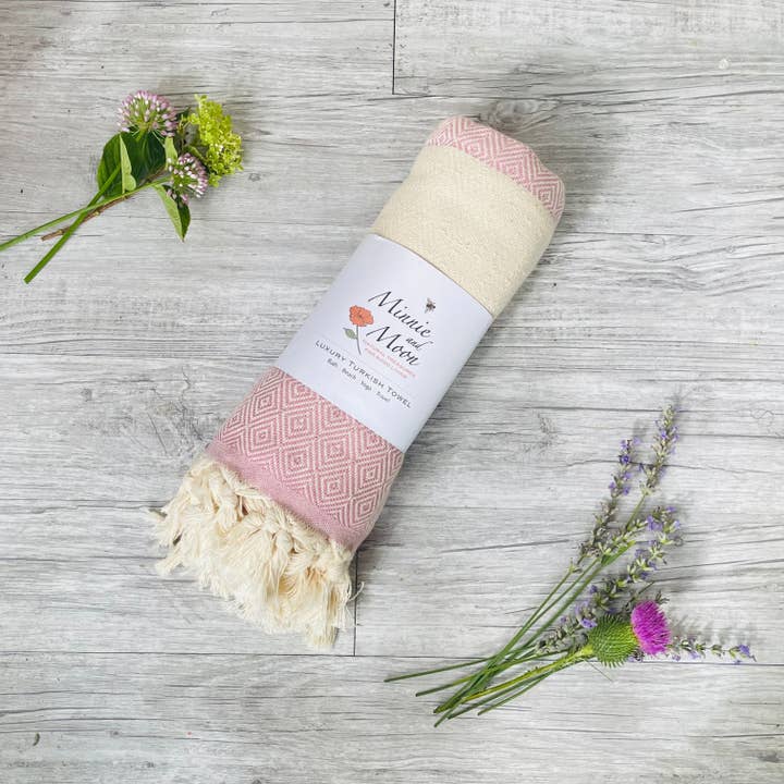 Minnie and Moon - Wholesale Beach Towel - Diamond Turkish Bath & Beach Towel8