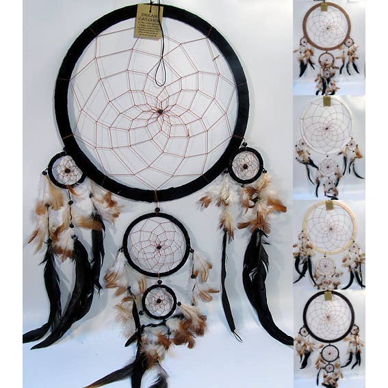 Apanhador de Sonhos de Camurça de Cor Natural de 12 Polegadas por atacado de Western Counties Wholesale