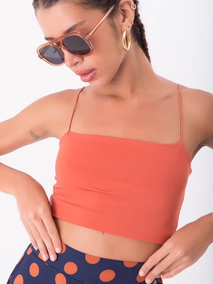 16442-Rope Strap Cami Top - Tile for wholesale by BSL