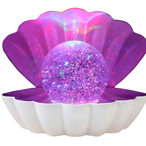Showcase - Wholesale Accent/Desk Lamp - LED Color-Changing Clam Shell Glitter Lamp8