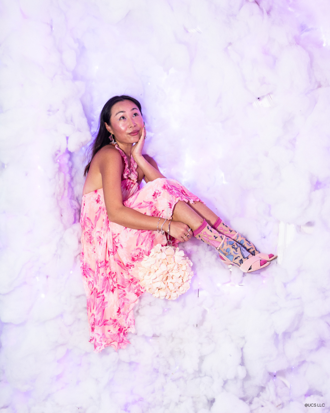 Sock Candy – Großhandel Socken – Damen – Wicked Glinda Silhouette Rüschensocke aus transparentem Stoff3