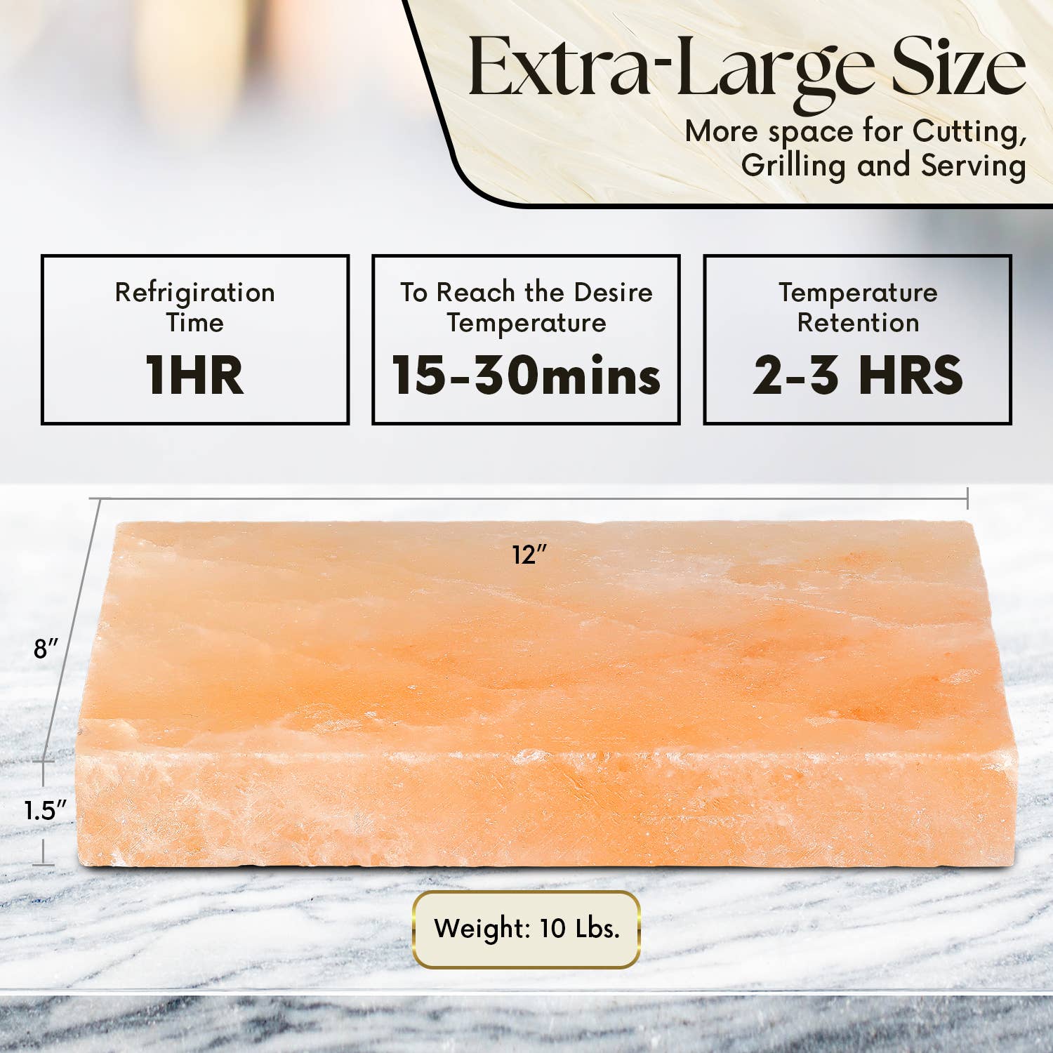 UMAID PRODUCTS - Vente Planche à découper - Bloc de cuisson en sel rose de l'Himalaya naturel avec support en acier inoxydable2