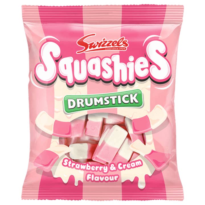 Swizzels Squashies Fraise & Crème (Importé du Royaume-Uni) pour la vente par Stock Boy Candy Co.