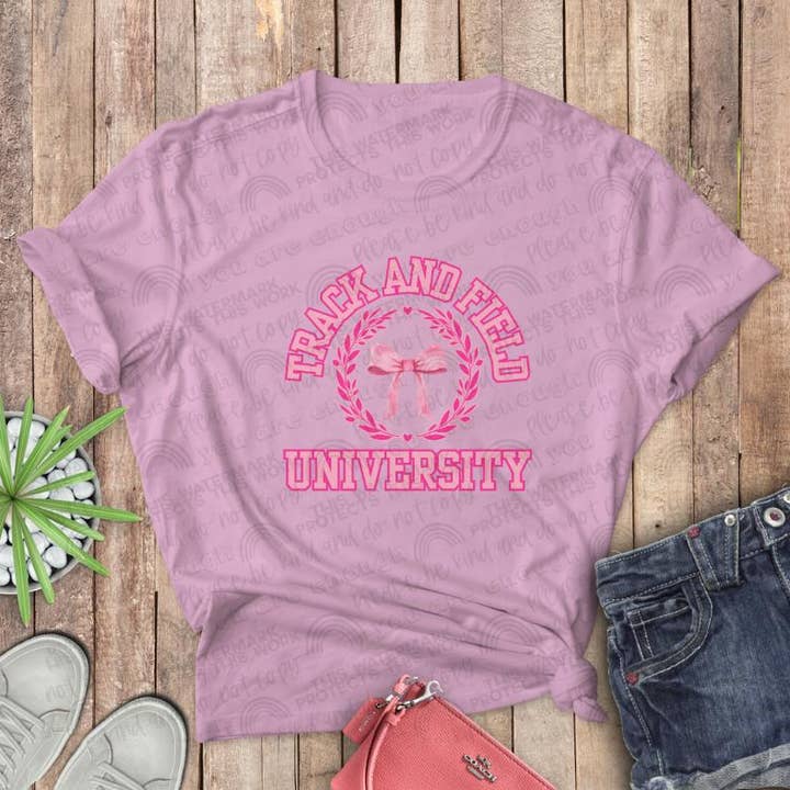 T-shirt o squadra Track & Field Univ or Mama Coquette per la vendita all'ingrosso da parte di Hello Sunshine Boutique
