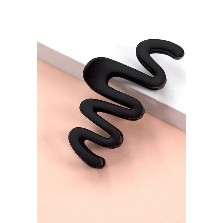 JOSSLYN by wall to wall – Clips para cabelo - Mulher por atacado – CLIPS DE GARRA PARA CABELO FOSCO ZIGUEZAGUE | 40H623